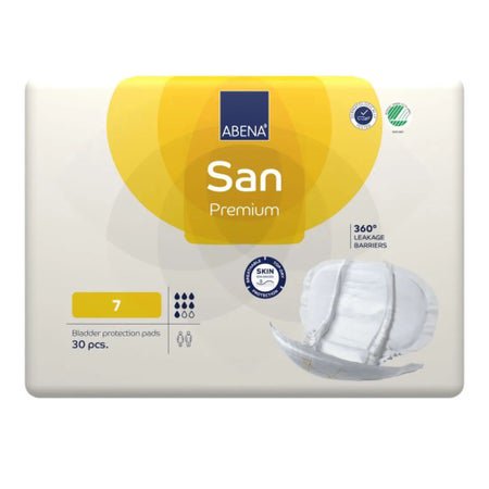 Incontinence Liner Abena® San Premium 14.1 X 24.8 Inch Heavy Absorbency Fluff / Polymer Core Size 7