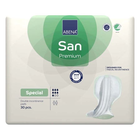 Incontinence Liner Abena® San Premium Special 14.5 X 28.7 Inch Heavy Absorbency Fluff / Polymer Core One Size Fits Most