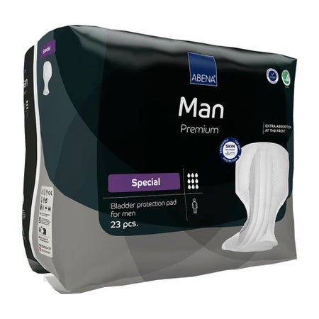Bladder Control Pad Abena® Premium Man Special 14.5 X 28.7 Inch Heavy Absorbency Fluff / Polymer Core One Size Fits Most