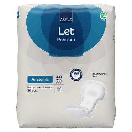 Incontinence Liner Abena® Abri-Let Anatomic 7.8 X 17.3 Inch Light Absorbency Fluff / Polymer Core One Size Fits Most