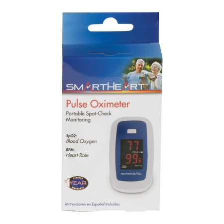 Fingertip Pulse Oximeter SmartHeart™ Adult Battery Operated LCD Display