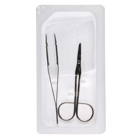 Suture Removal Kit Presource® Scissor Style Handle Straight Jaw Type Sterile Single Use