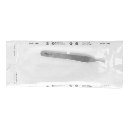 Tissue Forceps Miltex® Disposable Adson 4-3/4 Inch Length Floor / Office Grade Pakistani Stainless Steel Sterile NonLocking Thumb Handle Straight Delicate, 1 X 2 Teeth