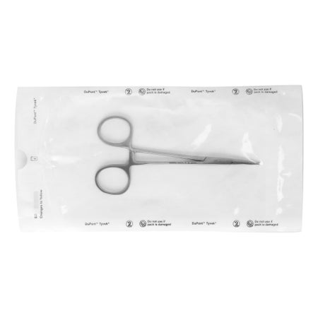 Mosquito Forceps Miltex® Disposable Halsted 5 Inch Length Floor / Office Grade Pakistani Stainless Steel Sterile Locking Finger Ring Handle Straight Serrated Tips