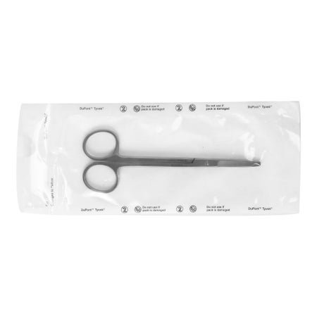 Stitch Scissors Miltex® Disposable Spencer-Littauer 5-1/2 Inch Length Floor / Office Grade Pakistani Stainless Steel Sterile Finger Ring Handle Straight Blunt Tip / Blunt Tip