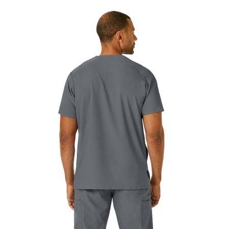 Scrub Shirt Wink™ W123 X-Large Pewter 4 Pockets Short Sleeve Male