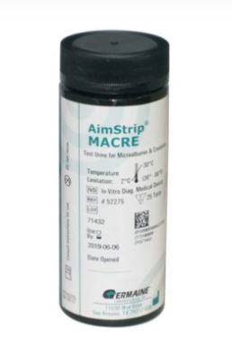 General Chemistry Reagent AimStrip® Microalbumin / Creatinine CLIA Waived For AimStrip Urine Analyzer 2 25 Tests