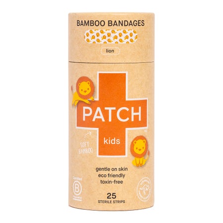 Adhesive Strip Patch™ Kids Bamboo Kid Design (Lion) 3/4 X 3 Inch Sterile