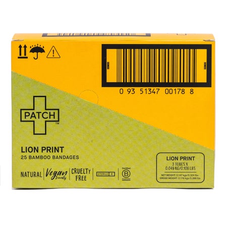 Adhesive Strip Patch™ Kids Bamboo Kid Design (Lion) 3/4 X 3 Inch Sterile