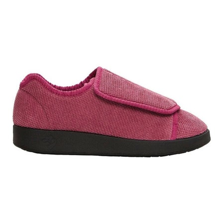 Slippers Silverts® Female Adult Size 10 / 2X-Wide Hard Sole Single Patient Use Dusty Rose