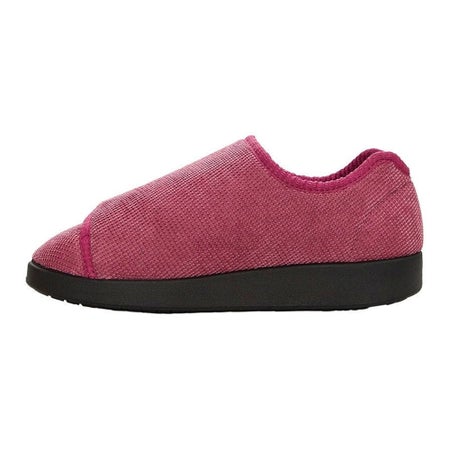 Slippers Silverts® Female Adult Size 10 / 2X-Wide Hard Sole Single Patient Use Dusty Rose