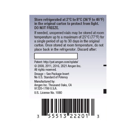 NPLATE® Romiplostim 250 mcg Injection 0.5 mL