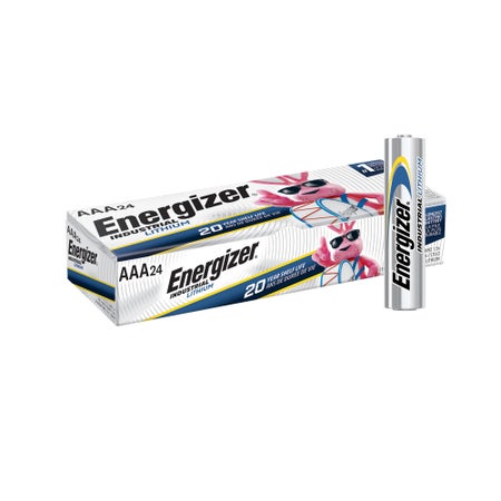 Lithium Battery Energizer® Industrial® AAA Cell 1.5 Volt Disposable 24 per Pack