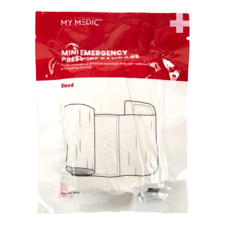 Trauma Pressure Dressing with Wrap My Medic™ 4 X 36 Inch Hook and Loop Closure White Sterile Standard Compression