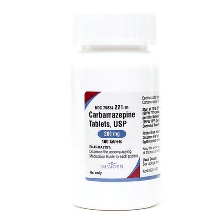 Carbamazepine 200 mg Tablet 100 Tablets