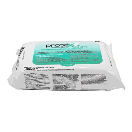 Surface Disinfectant Cleaner Protex™ Ultra Broad Spectrum Manual Pull Wipe 80 Count Soft Pack Lemon Scent NonSterile