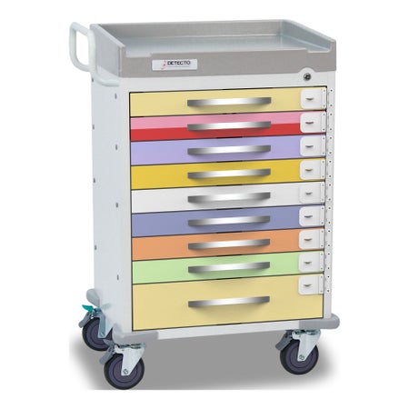 Medical Cart Rescue Series Steel Frame Multicolored