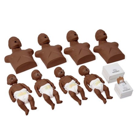 CPR Mannequin Simulaids® Economy Torso / Full Body / Dark Skin Tone Gender Neutral Adult / Baby