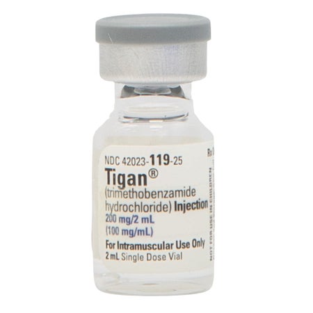 Tigan® Trimethobenzamide HCl, Preservative Free 100 mg / mL Injection 2 mL