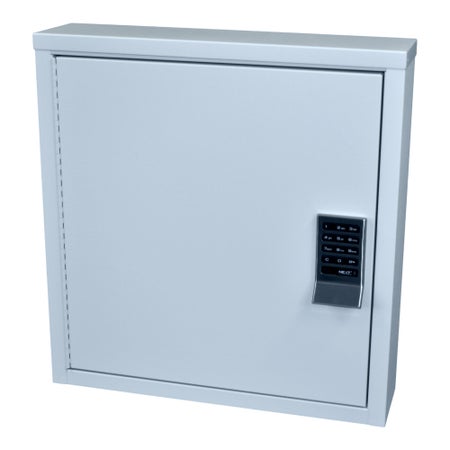 Patient Security Cabinet Wall Mount Powder Coated Steel Without Drawers 1 Shelf Electronic Lock
