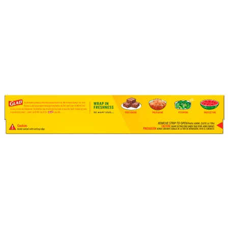 Plastic Food Wrap Glad® Clingwrap 200 Square Feet For use with Food Containers