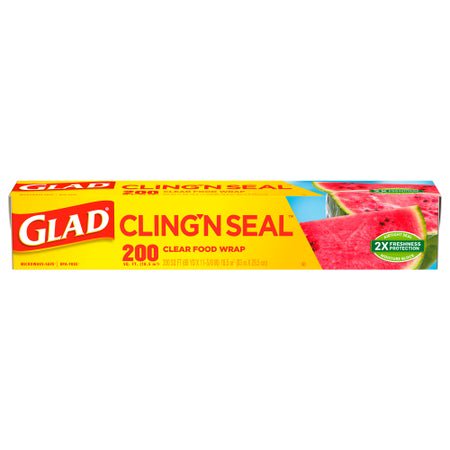 Plastic Food Wrap Glad® Clingwrap 200 Square Feet For use with Food Containers