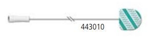 EMG Surface Electrode with Leadwire Natus 6-1/2 Inch Length Lead Wire Ag/AgCl Disposable