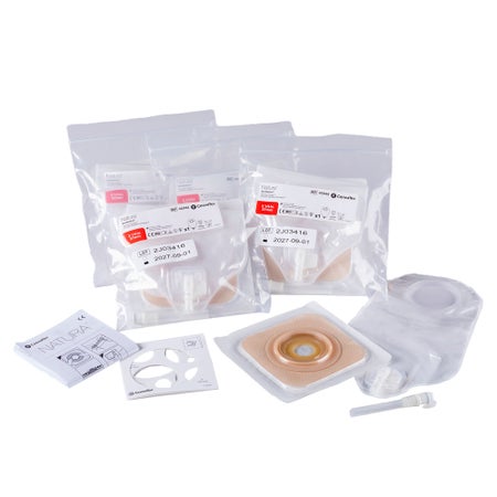 Ostomy Pouch Natura® One-Piece System Trim To Fit 2-1/4 Inch Stoma Drainable