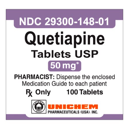 Quetiapine Fumarate 50 mg Tablet 100 Tablets