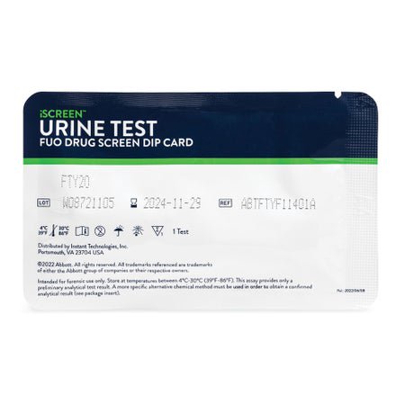 Drugs of Abuse Test Kit iScreen® AMP, BAR, BZO, COC, mAMP/MET, MDMA, MTD, MOP300, OXY, PCP, TCA, THC 25 Tests CLIA Waived