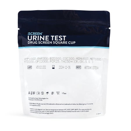 Drugs of Abuse Test Kit iScreen® AMP, COC, mAMP/MET, OPI2000 25 Tests CLIA Waived