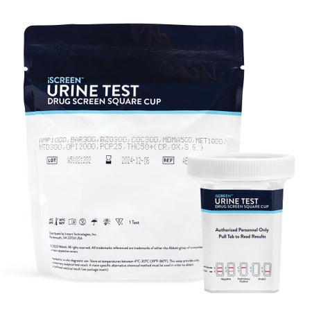 Drugs of Abuse Test Kit iScreen® AMP, COC, mAMP/MET, OPI2000 25 Tests CLIA Waived