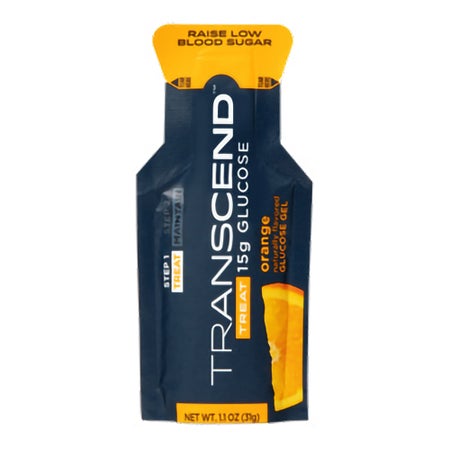 Glucose Supplement Transcend™ Gel Orange Flavor