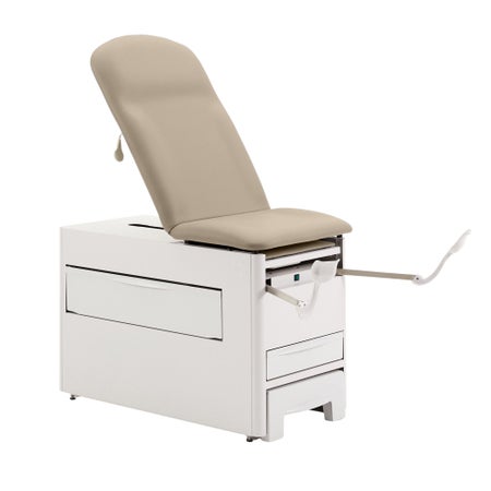 Exam Table with Storage Versa Fixed Height 26 W X 72 L Inch Pneumatic Adjustable Backrest 500 lbs. Weight Capacity