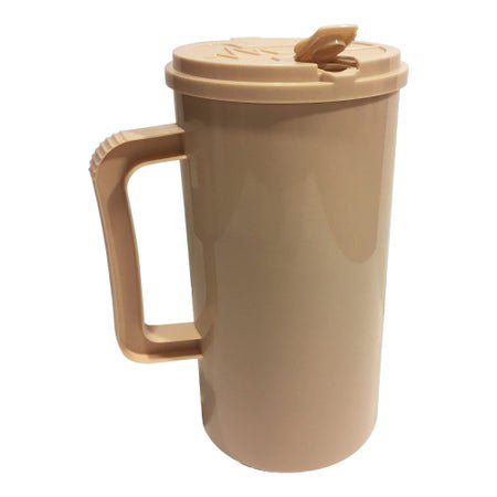 Insulated Drinking Mug 32 oz. Plastic White Reusable