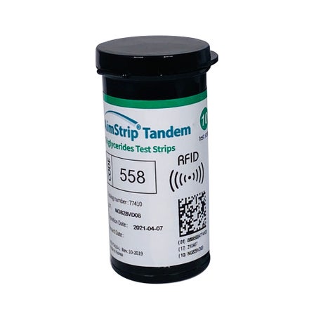 General Chemistry Reagent AimStrip® Tandem Triglycerides CLIA Waived For AimStrip Tandem Meter 10 Tests