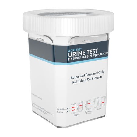 Drugs of Abuse Test Kit iScreen® DX AMP, BAR, BZO, COC, mAMP/MET, MDMA, MTD, MOP(OPI300), OXY, PCP, TCA,THC, (CR, NI, OX, PH, SG) 25 Tests CLIA Waived