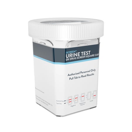 Drugs of Abuse Test Kit iScreen® DX AMP, COC, mAMP/MET, OPI2000, THC, (CR, NI, OX, PH, SG) 25 Tests CLIA Waived