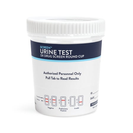 Drugs of Abuse Test Kit iScreen® DX AMP, BAR, BUP, BZO, COC, mAMP/MET, MDMA, MTD, MOP/OPI300, OXY, PCP, PPX, TCA, THC, (CR, pH, SG) 25 Tests CLIA Waived