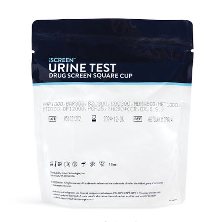 Drugs of Abuse Test Kit iScreen® DX AMP, BAR, BZO, BUP, COC, mAMP/MET, MDMA, MTD, MOP(OPI300), OXY, PCP, TCA, (CR, SG, PH) 25 Tests CLIA Waived