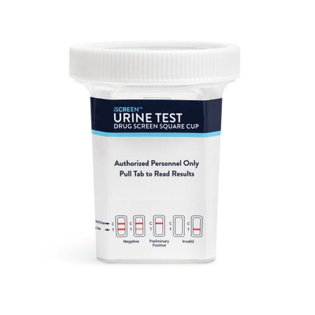 Drugs of Abuse Test Kit iScreen® DX AMP500, BZO300, COC150, mAMP/MET500, MOP(OPI300), (CR, OX, SG) 25 Tests CLIA Waived