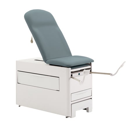 Exam Table with Storage Versa Fixed Height 26 W X 72 L Inch Pneumatic Adjustable Backrest 500 lbs. Weight Capacity