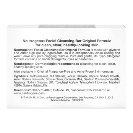 Facial Cleanser Neutrogena® Bar 3.5 oz. Box Original Scent