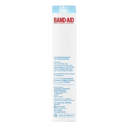 Waterproof Adhesive Strip Band-Aid® Water Block® Tough Strips™ XL Plastic Tan 1-3/4 X 4 Inch Sterile