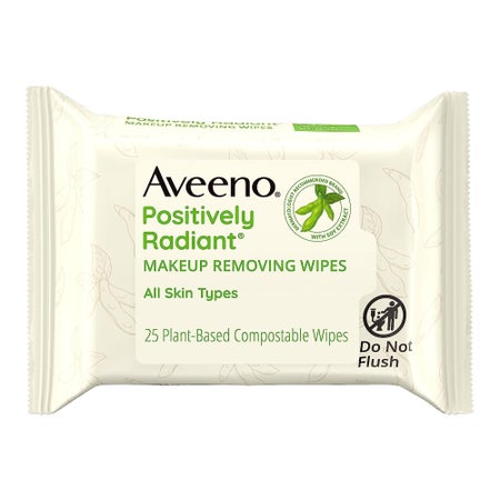 Makeup Remover Aveeno® Positively Radiant® Wipe Soft Pack Scented
