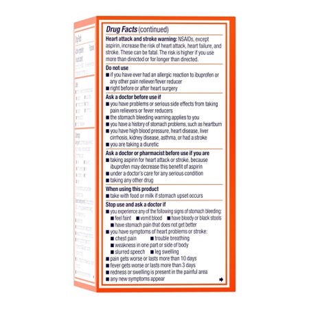 Pain Relief Motrin® IB 200 mg Strength Ibuprofen Capsule
