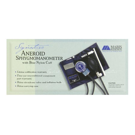 Aneroid Sphygmomanometer Unit MABIS® Signature Large Adult Cuff Nylon Cuff 33 to 50 cm Pocket Aneroid
