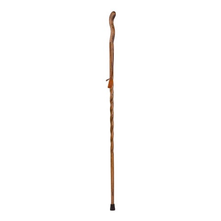 Walking Stick Brazos™ Twisted Fitness Walker Wood 48 Inch Height Brown