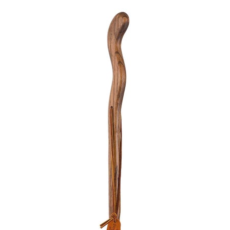 Walking Stick Brazos™ Twisted Fitness Walker Wood 48 Inch Height Brown