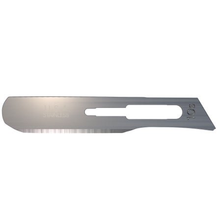 Dermatome Blade AccuThrive® Dermaplane Coated Stainless Steel No. 10S Sterile